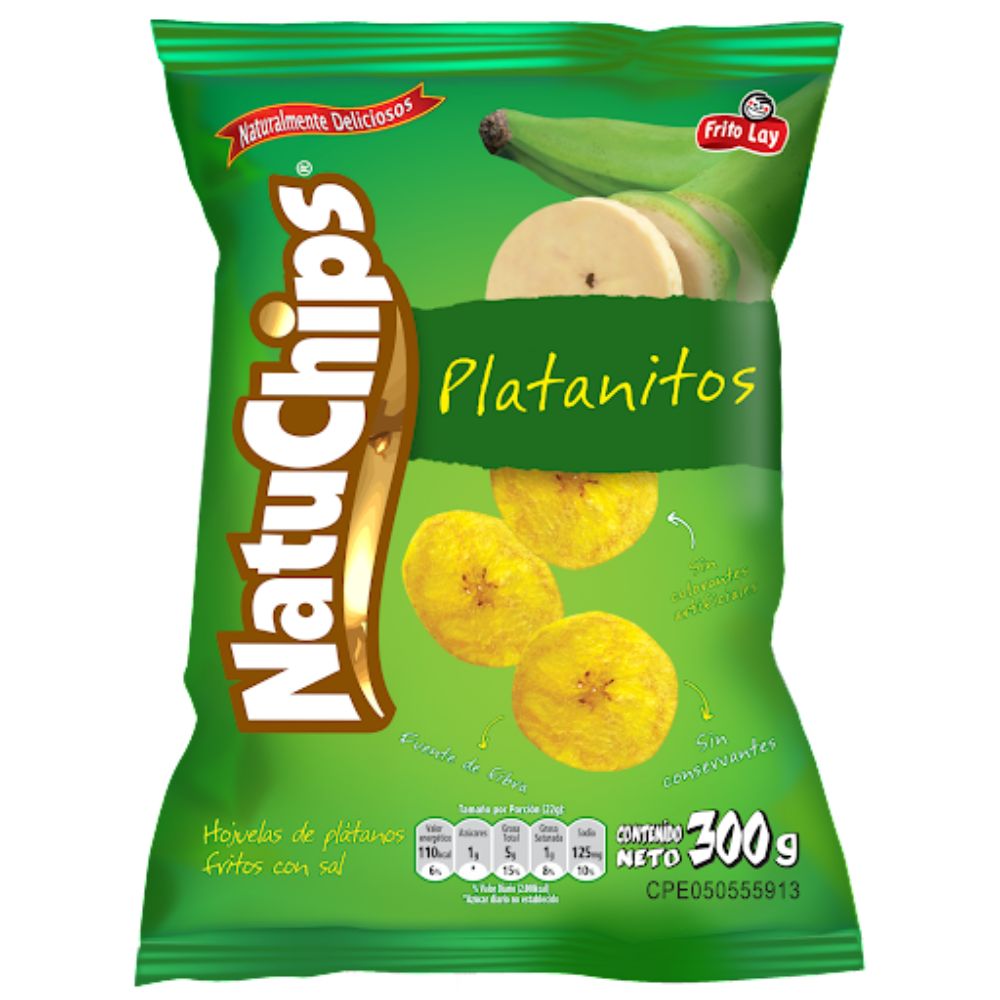 Natuchips Platanitos Extra Grandes 300g