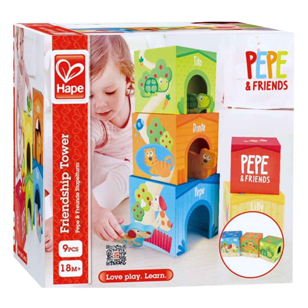 Hape Friendship Tower 9 Pieces 18m+