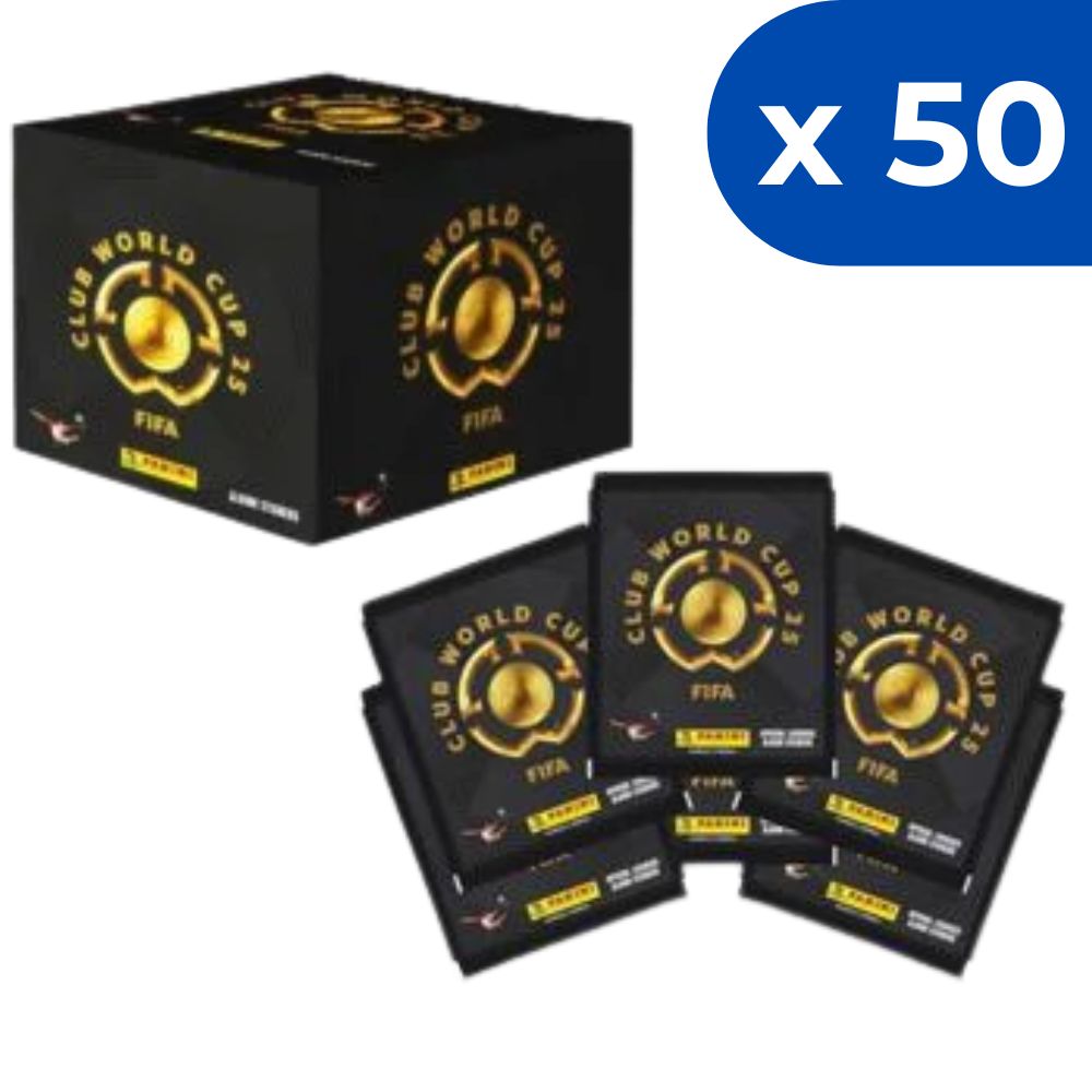 Caja de Barajitas Mundial de Clubes 2025 Panini Oficial 50 Unidades