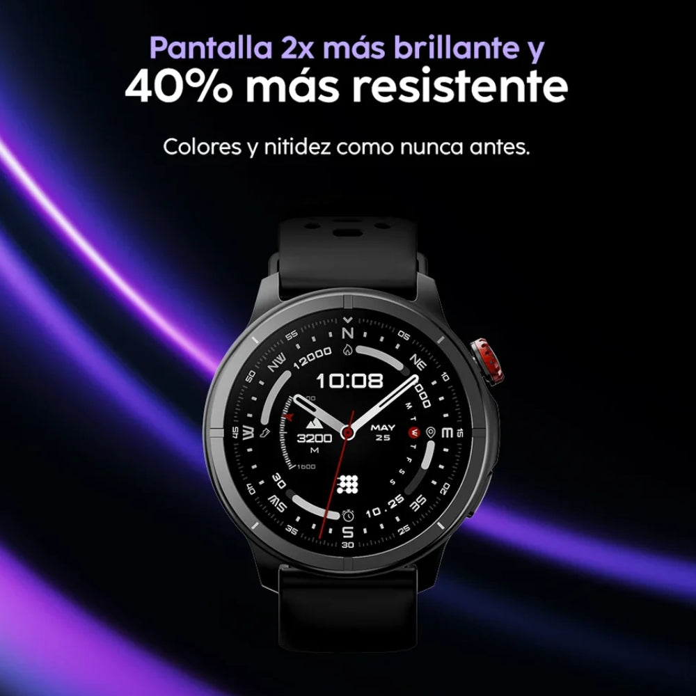 Cubitt Reloj Aura Pro 2 Con Bluetooth, GPS, IA Coach y Salud Wolf Gray