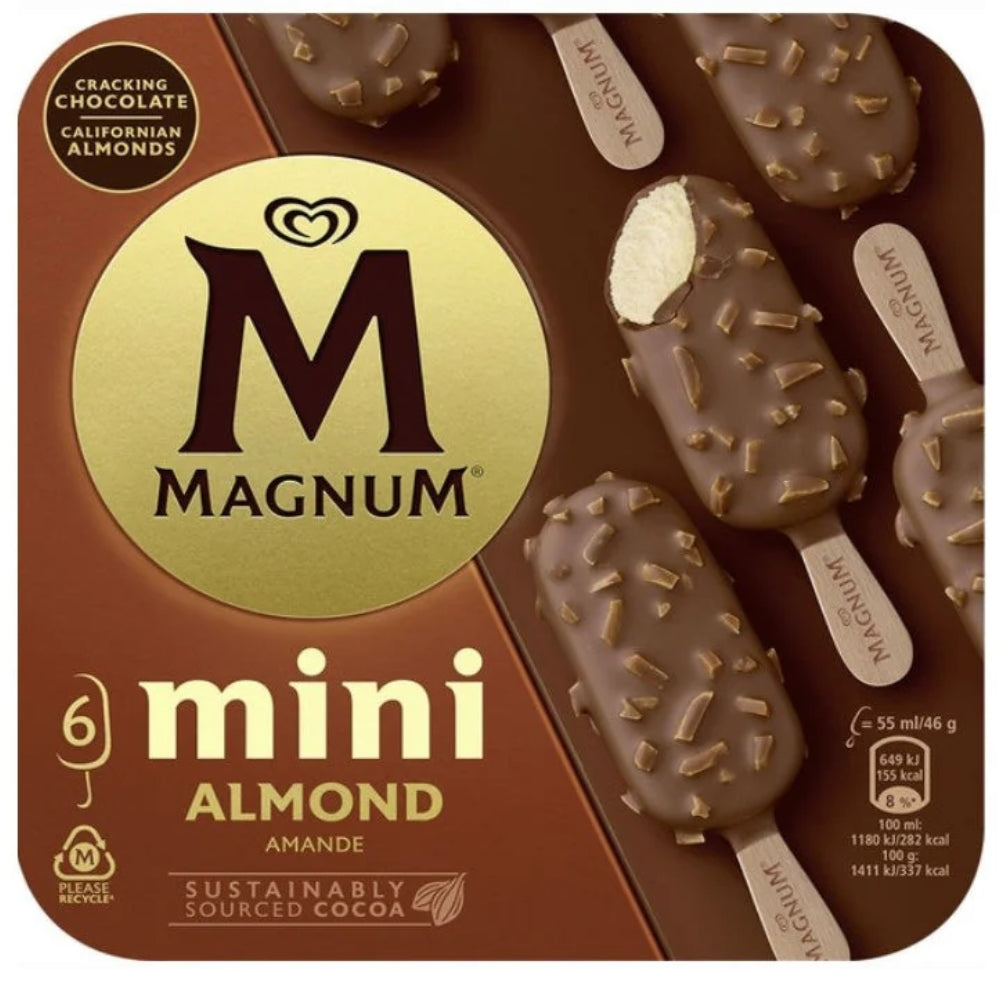 Helados Magnum 6 Unidades Mini Almond 6und