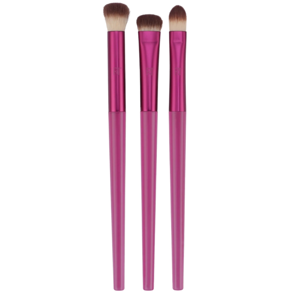 Real Techniques Limited Edition Cherry On Top MesmerEyes Brush Trio 3 Piezas