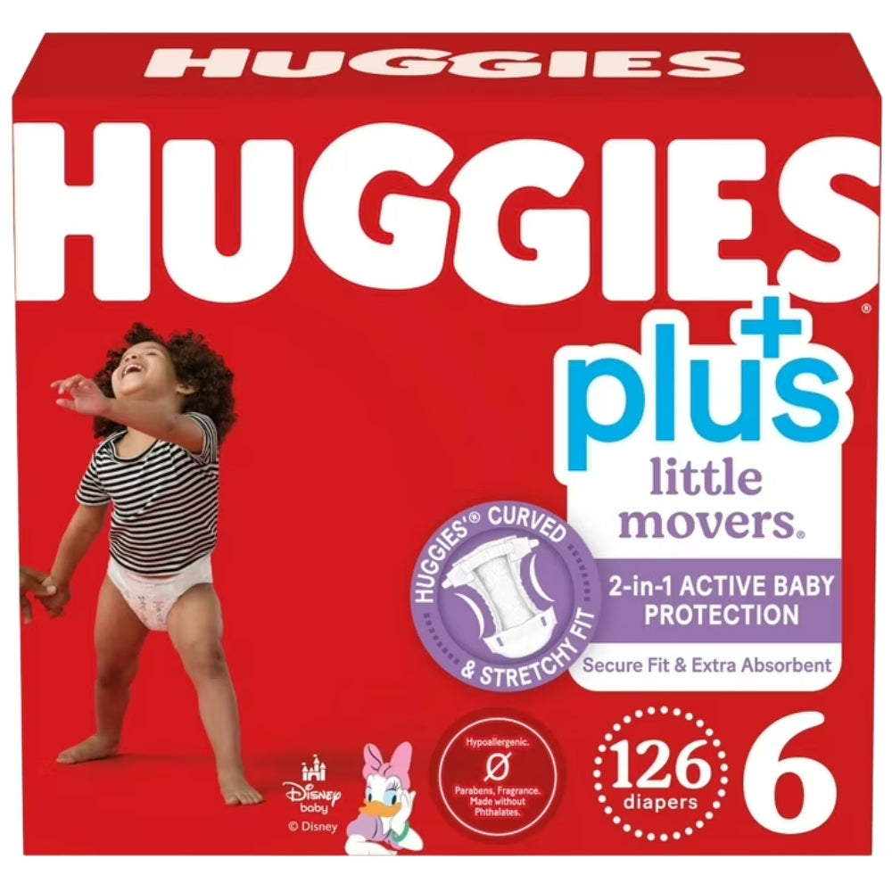 Pañales Huggies Little Movers Talla 6 126 Und
