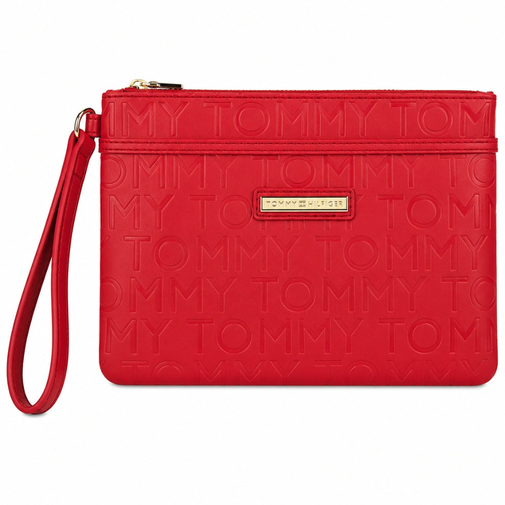 Tommy Hilfiger Cartera De Mano Monogram Red