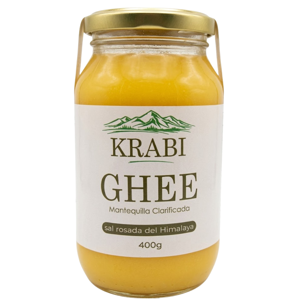 Ghee Mantequilla Clarificada Con Sal Rosada del Himalaya Krabi 400gr