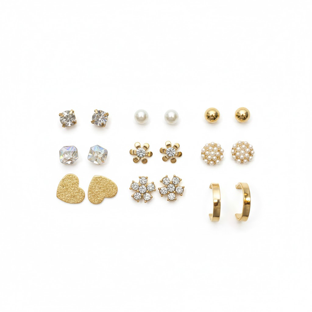 Nicole Miller Set De Zarcillos 9 Pares