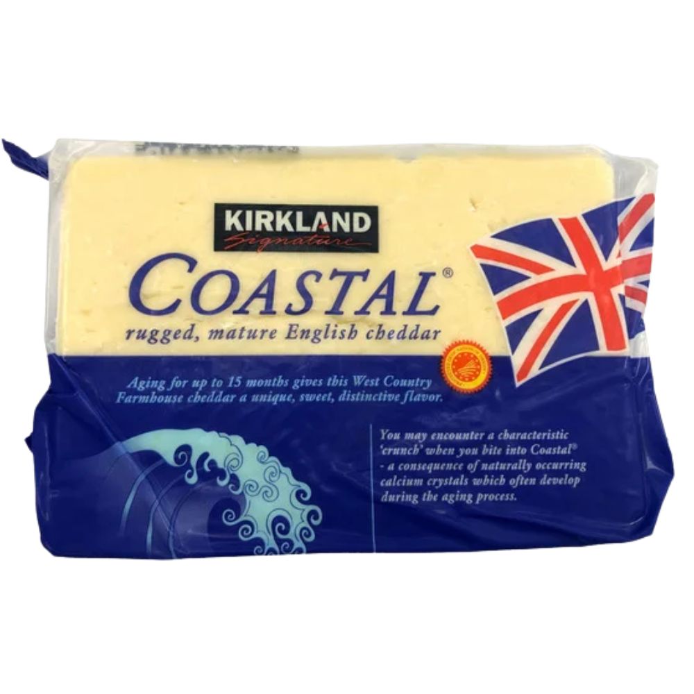 Kirkland Coastal Rugged, Mature English Cheddar 840gr Aprox