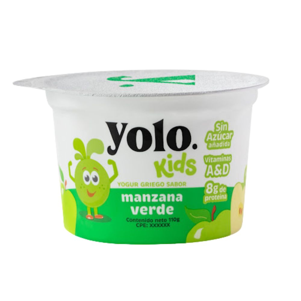 Yogurt Griego Yolo Kids Manzana Verde 110gr