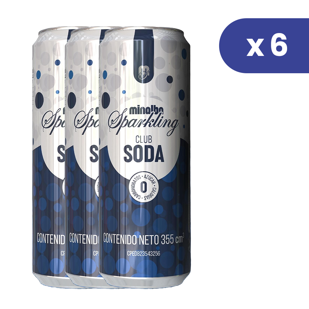 Minalba Sparkling Soda 355ml 6 und