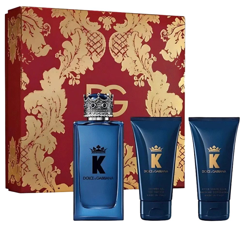 Dolce & Gabbana King Set De Regalo 100ml Eau de Toilette + 50ml After Shave + 50ml Shower Gel