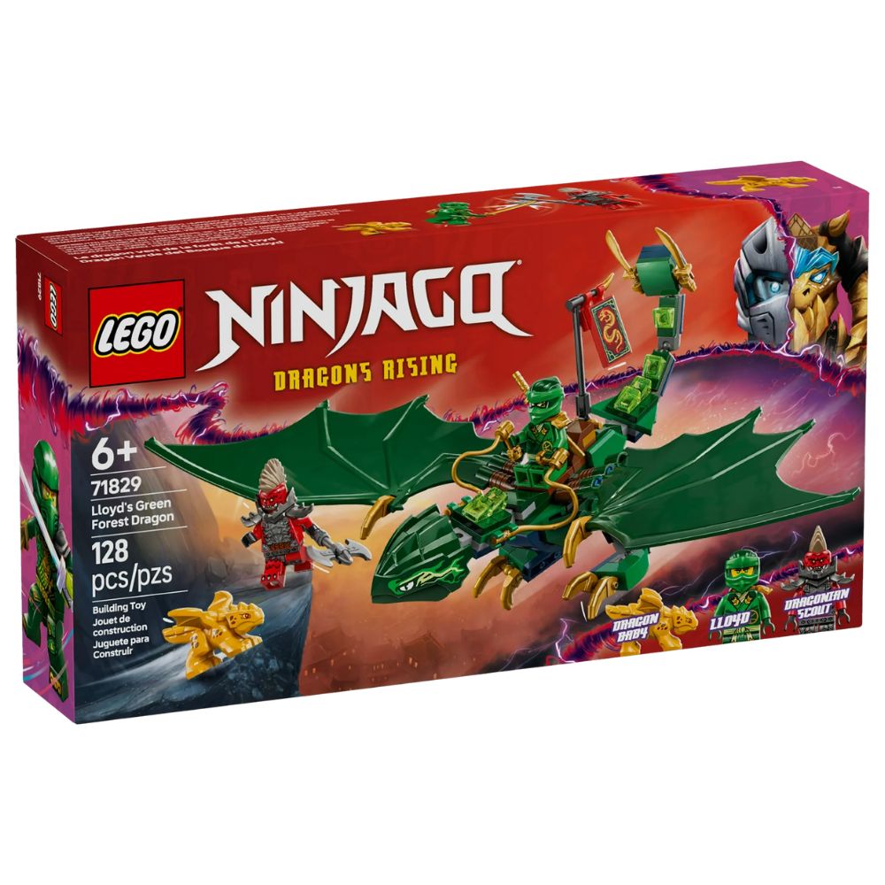 Lego Ninjago Dragons Rising Lloyd's Green Forest Dragon 128 Pzs 6+