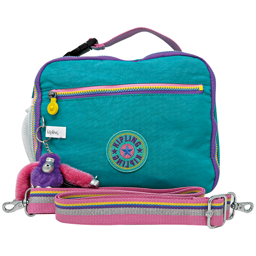 Kipling Lonchera Ermy Rainbow Pop Peacock Teal