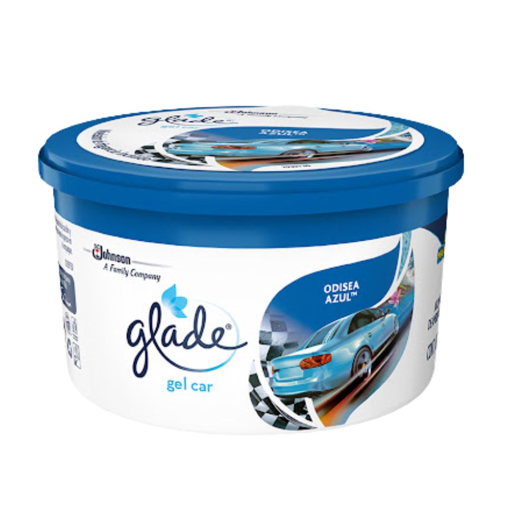 Glade Gel Car Odisea Azul Ambientador De Carro 70gr