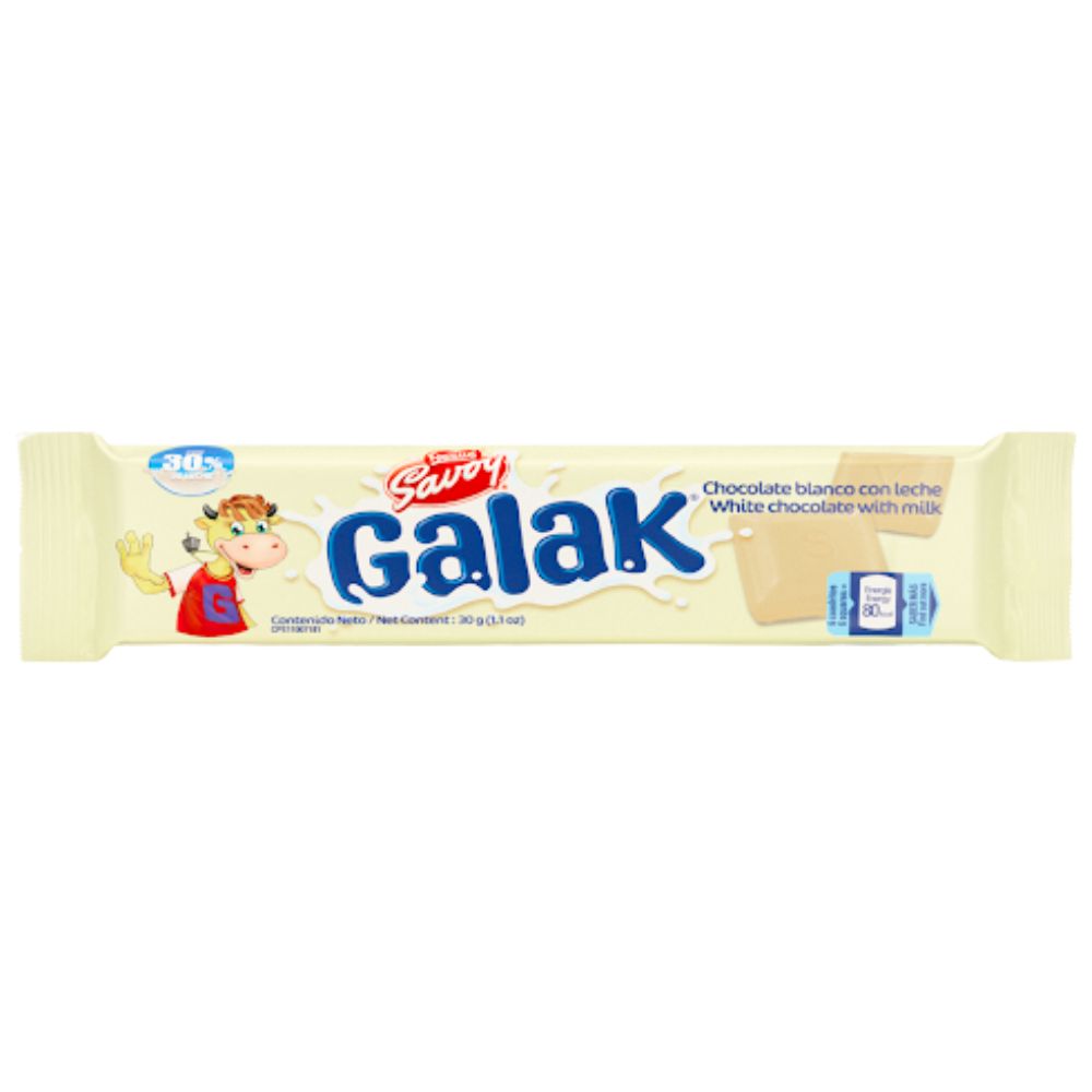 Chocolates Galak Savoy Blanco 30gr
