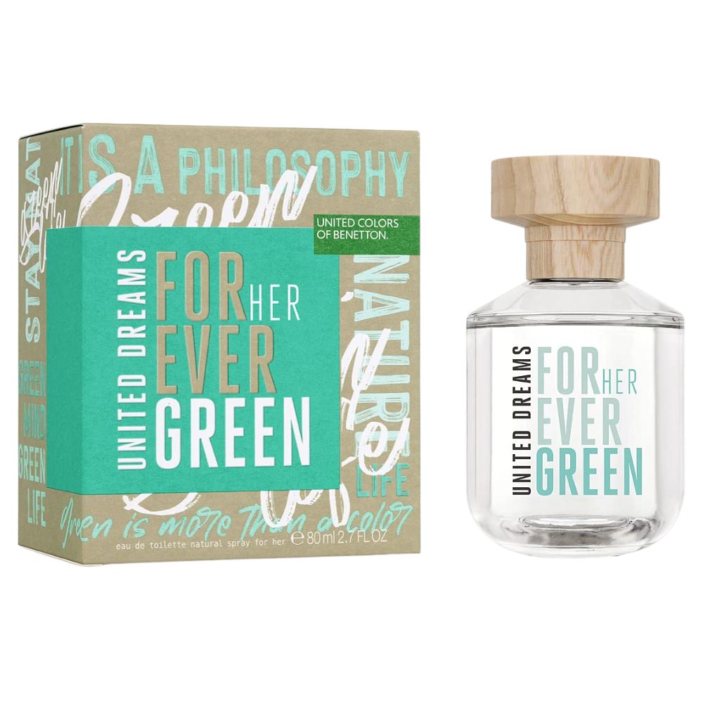 Benetton United Dreams For Ever Green For Her Eau de Toilette 80ml