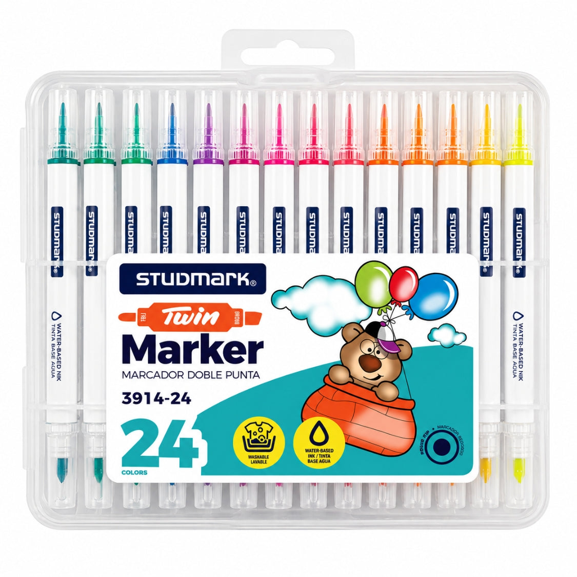 Studmark Marcadores Doble Punta 24 Colores