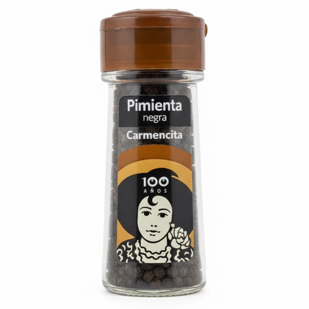 Carmencita Pimienta Negra en Grano Tarro Cristal Basic 32gr