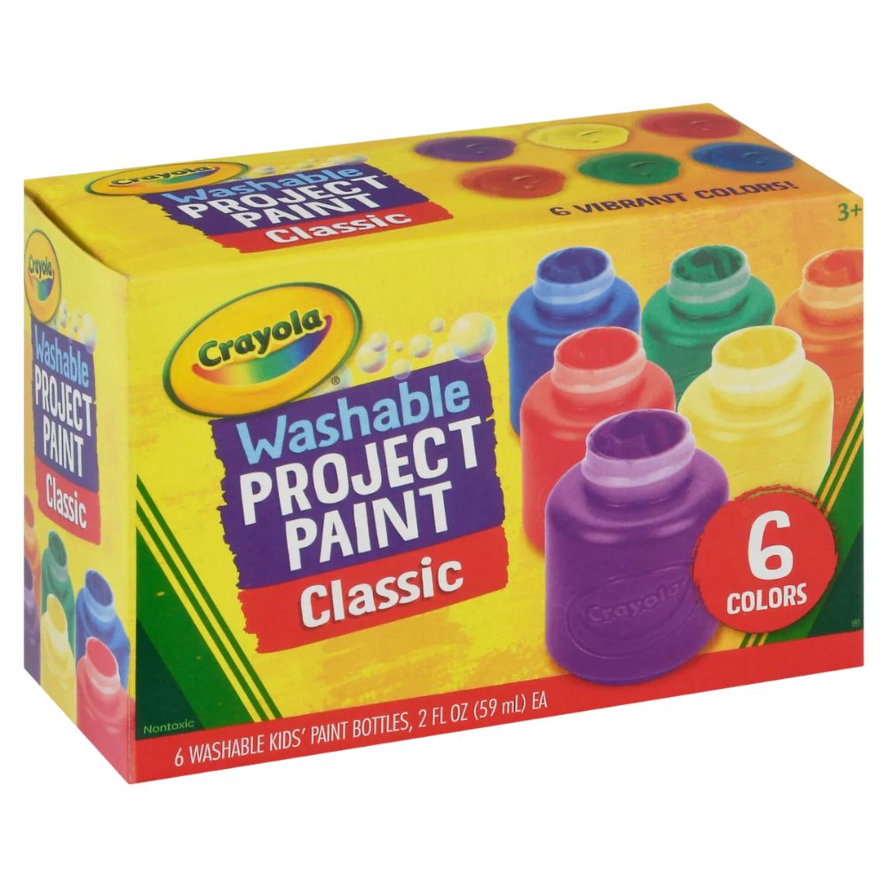Crayola Pinturas Lavables 6 Und