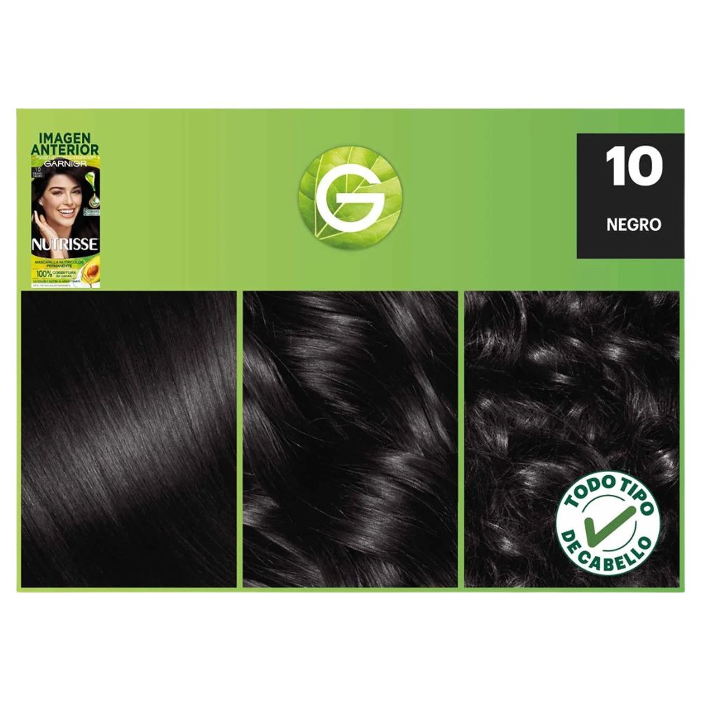 Tinte Nutrisse 10 Ebano - Negro