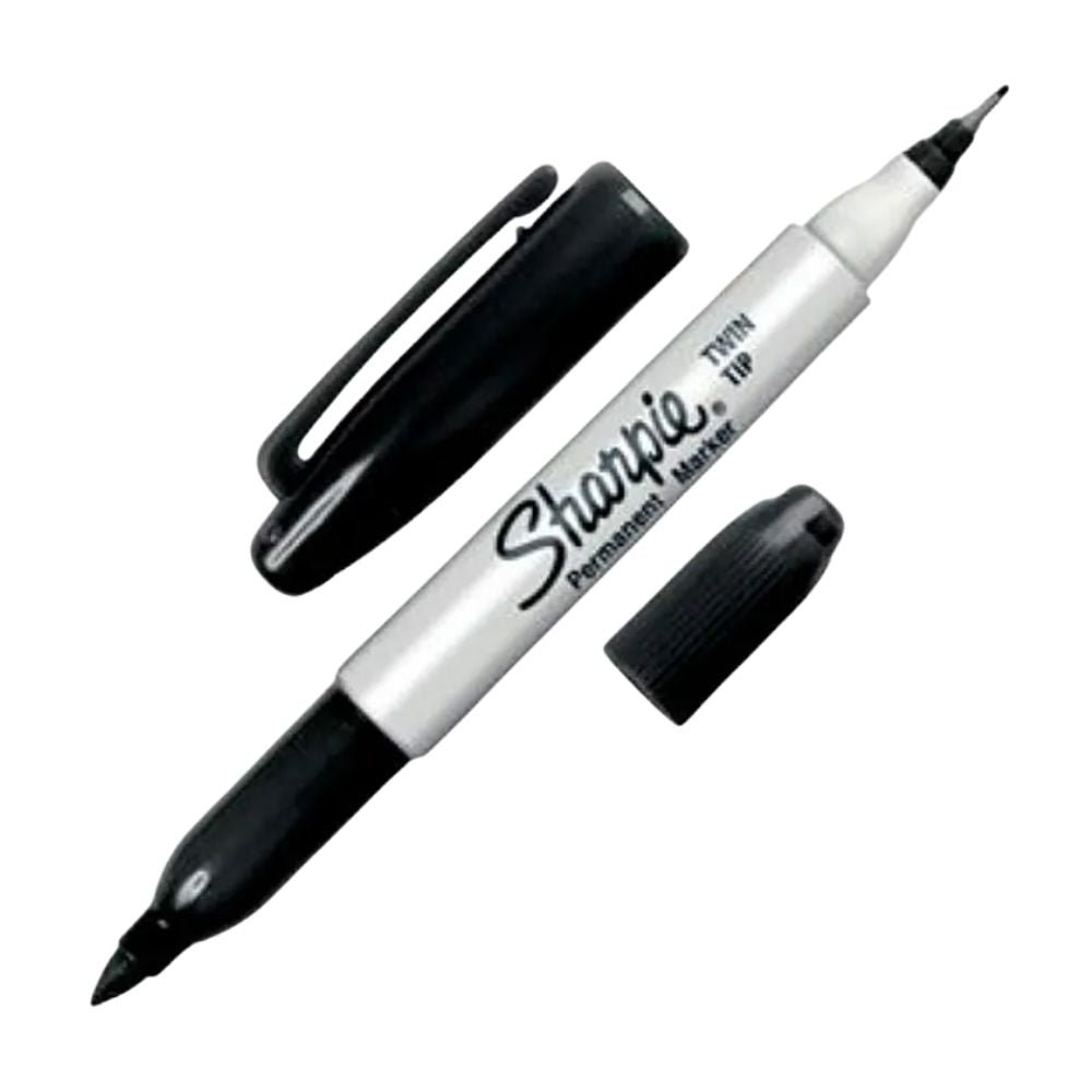 Marcador Fino Sharpie Doble Punta Negro 1 Und