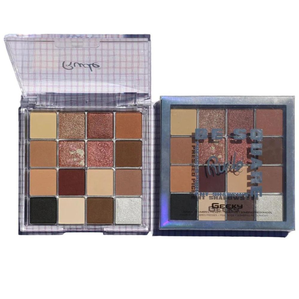 Rude Cosmetics Sombra y Pigmento Compacto Be Square Geeky 21.6gr