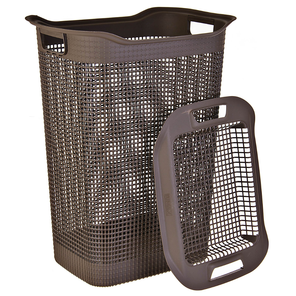 Alfa Hogar Rimax Cesta De Ropa Linum Mocca