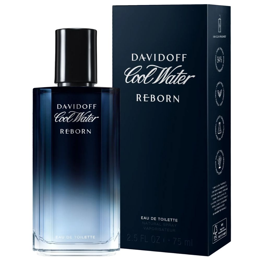 Davidoff Cool Water Reborn Eau de Toleitte For Men 125ml