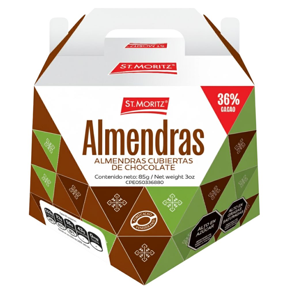 St. Moritz Navidad Almendras Cubiertas Con Chocolate De Leche