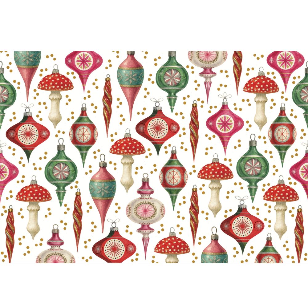 Block de 52 Individuales Marianella Morrison de Papel Dividu Merry Xmast 2025