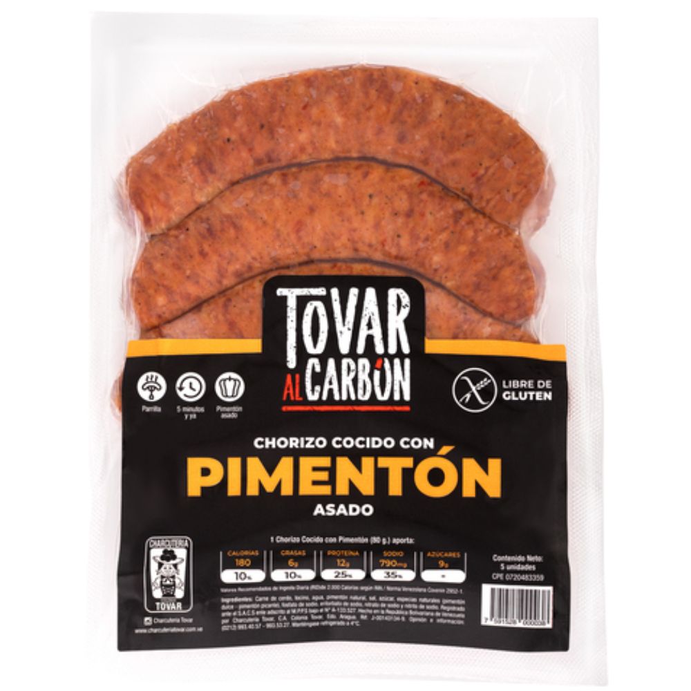 Charcuteria Tovar Chorizo Pimenton 5 Und