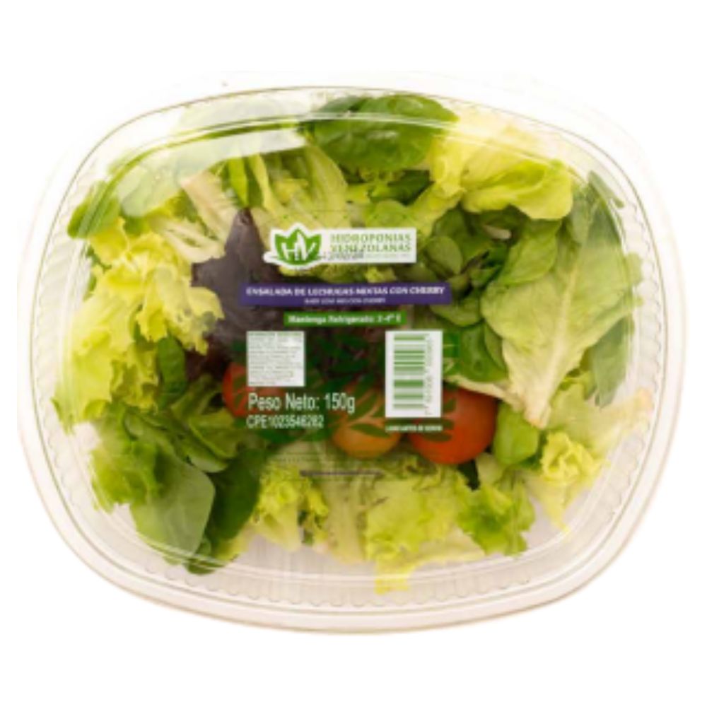 Ensalada con Cherry 150gr Hidroponias