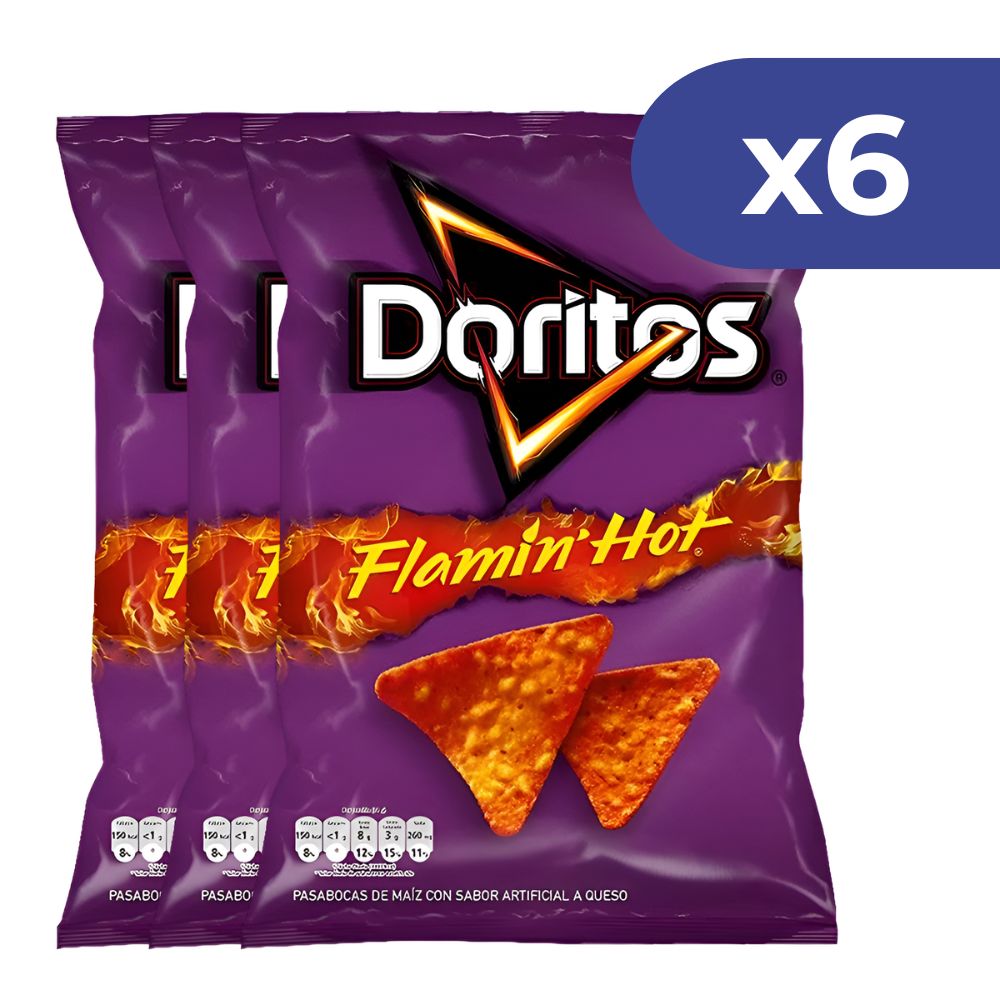 Doritos Pack de 6 Unidades Flamin Hot 42g