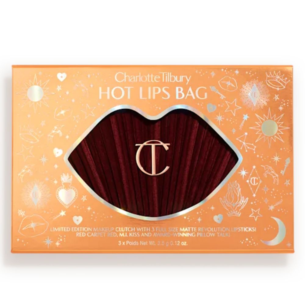 Charlotte Tilbury Hot Lips Bag Estuche + 3 Lipstick