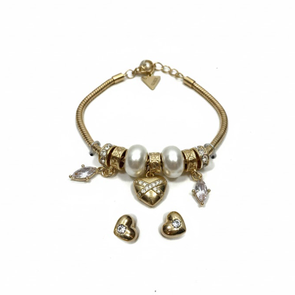 Guess Set De Pulsera y Zarcillos