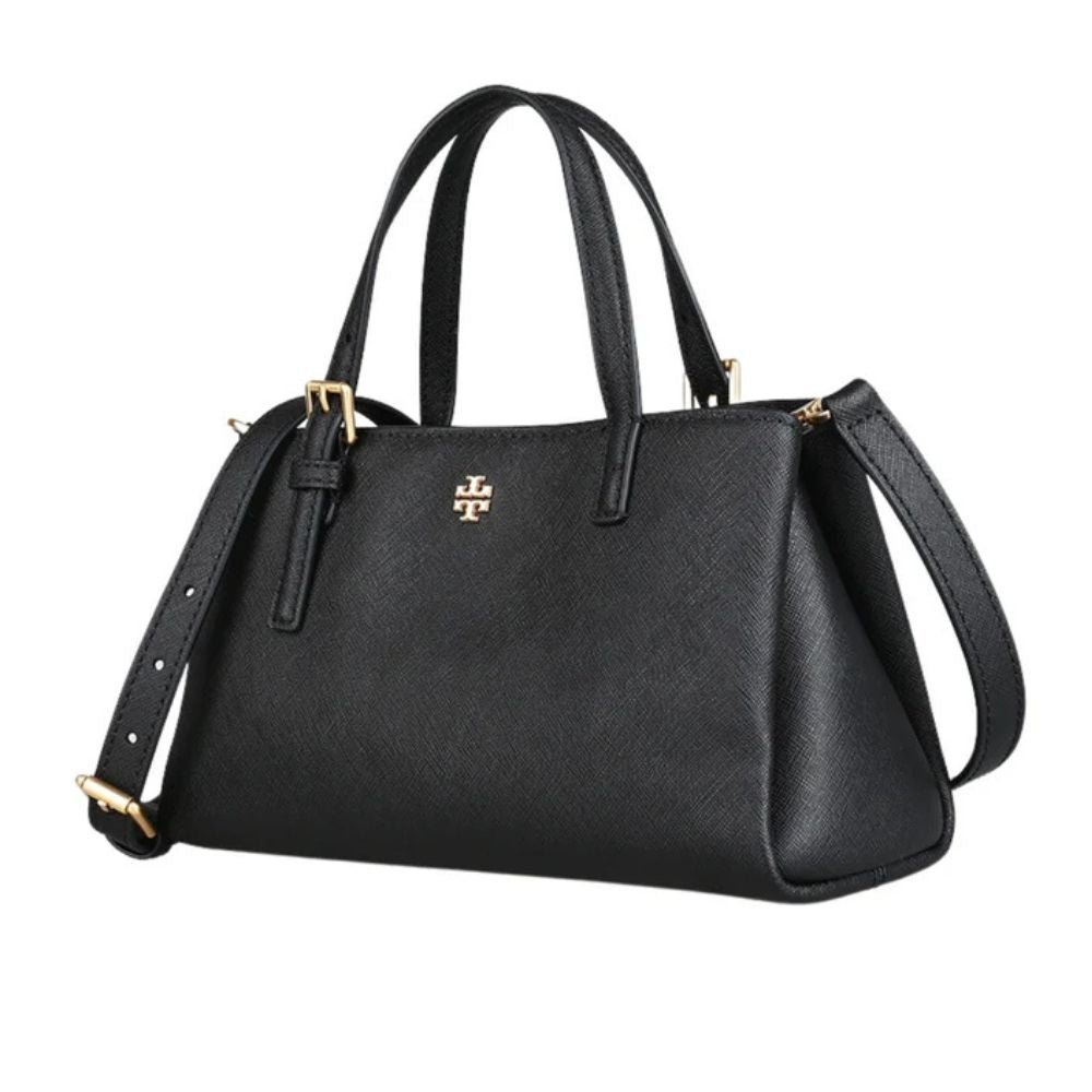 Tory Burch Emerson Cartera Mini Tote Bag In Black