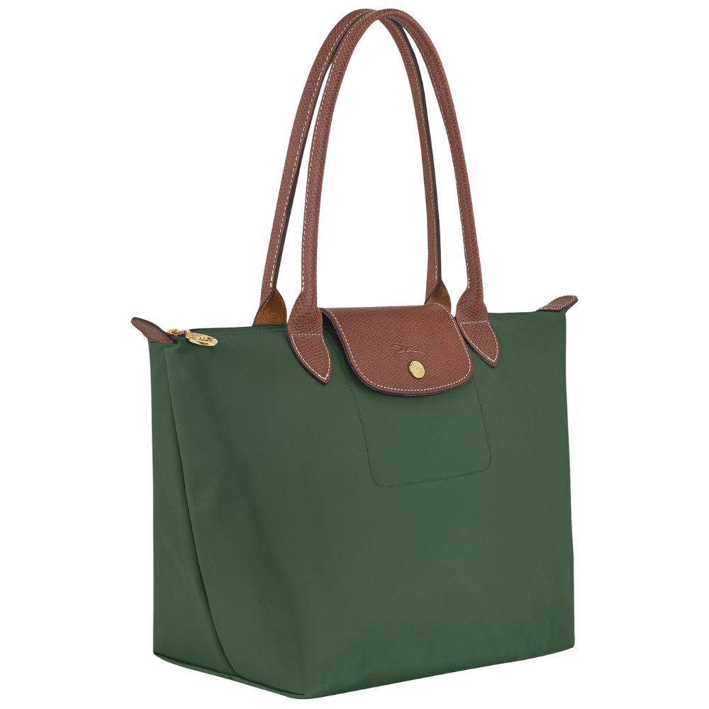 Longchamp Cartera Le Pliage Shoulder Bag Medium Color British Green