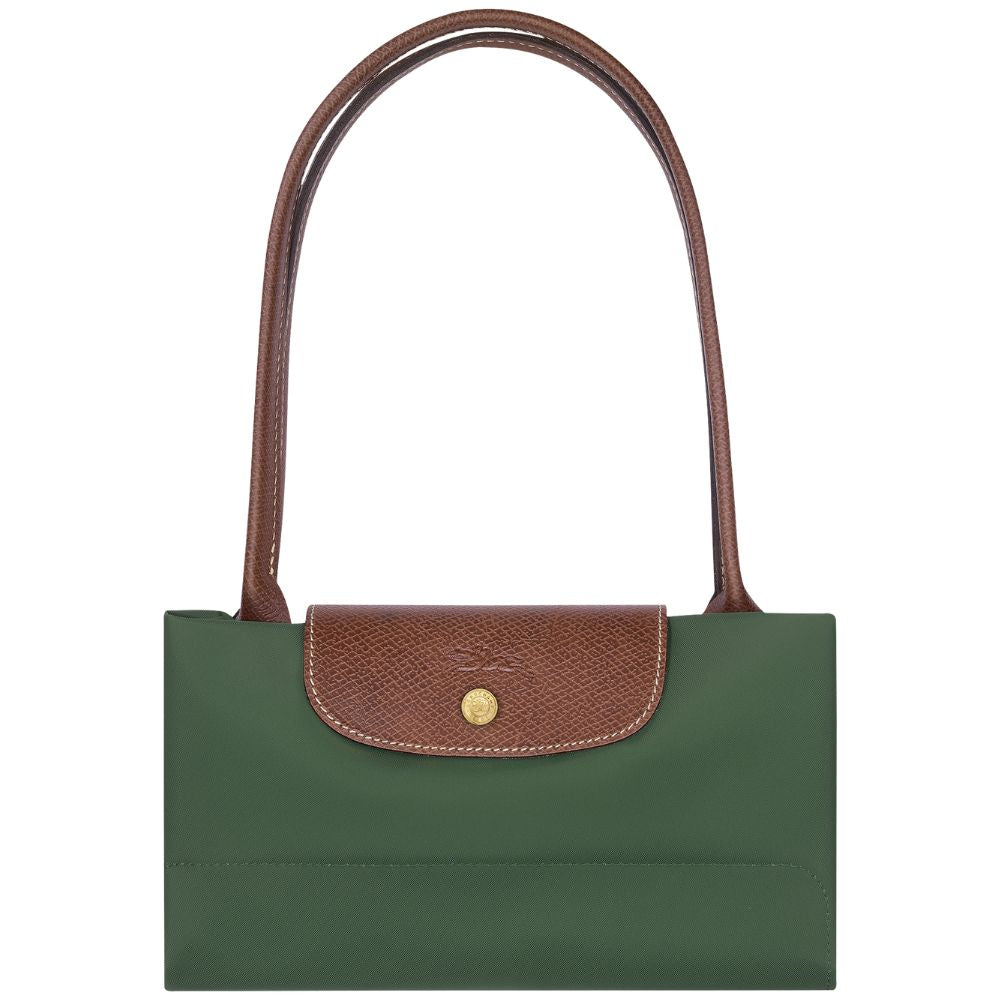 Longchamp Cartera Le Pliage Shoulder Bag Medium Color British Green
