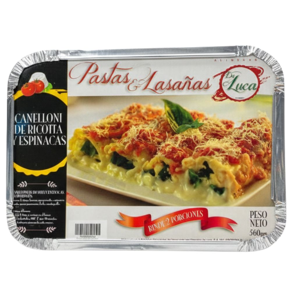 De Luca Canelloni de Ricotta y Espinacas 560gr