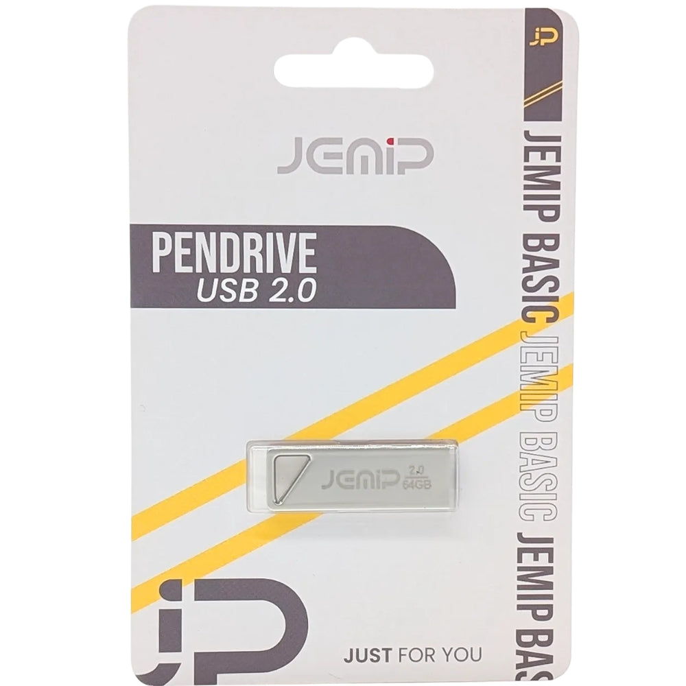 Jemip Flash Drive Basic 64GB Color Gris Metalico