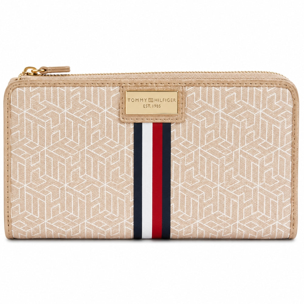 Tommy Hilfiger Monedero Monogram Beige