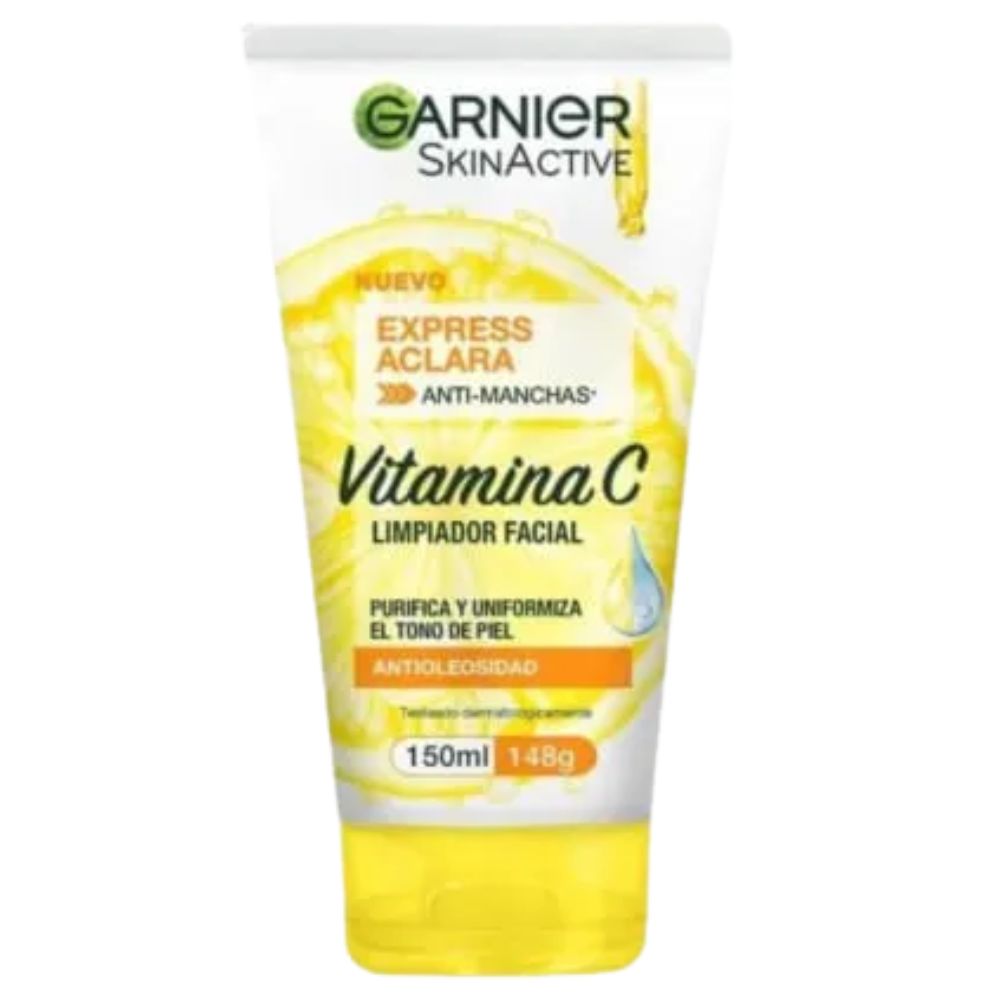 Garnier Gel Aclarante Limpiador Skinative Vitamina C 150ml