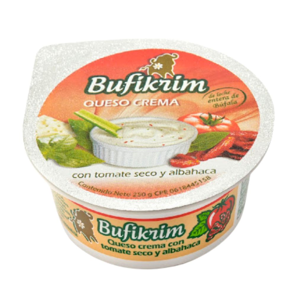 Bufikrim Queso Crema Tomate Con Albahaca 250gr