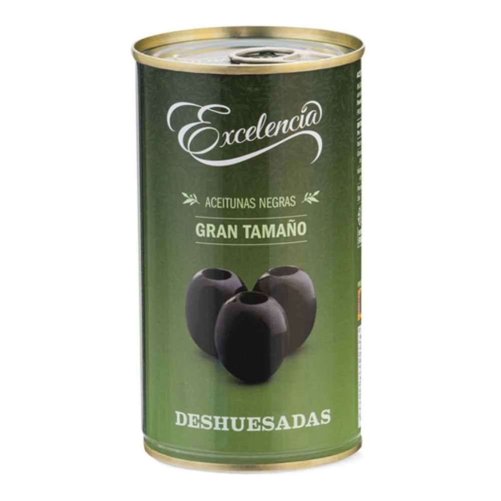 Excelencia Aceitunas Negras Deshuesadas Envase Lata 350gr