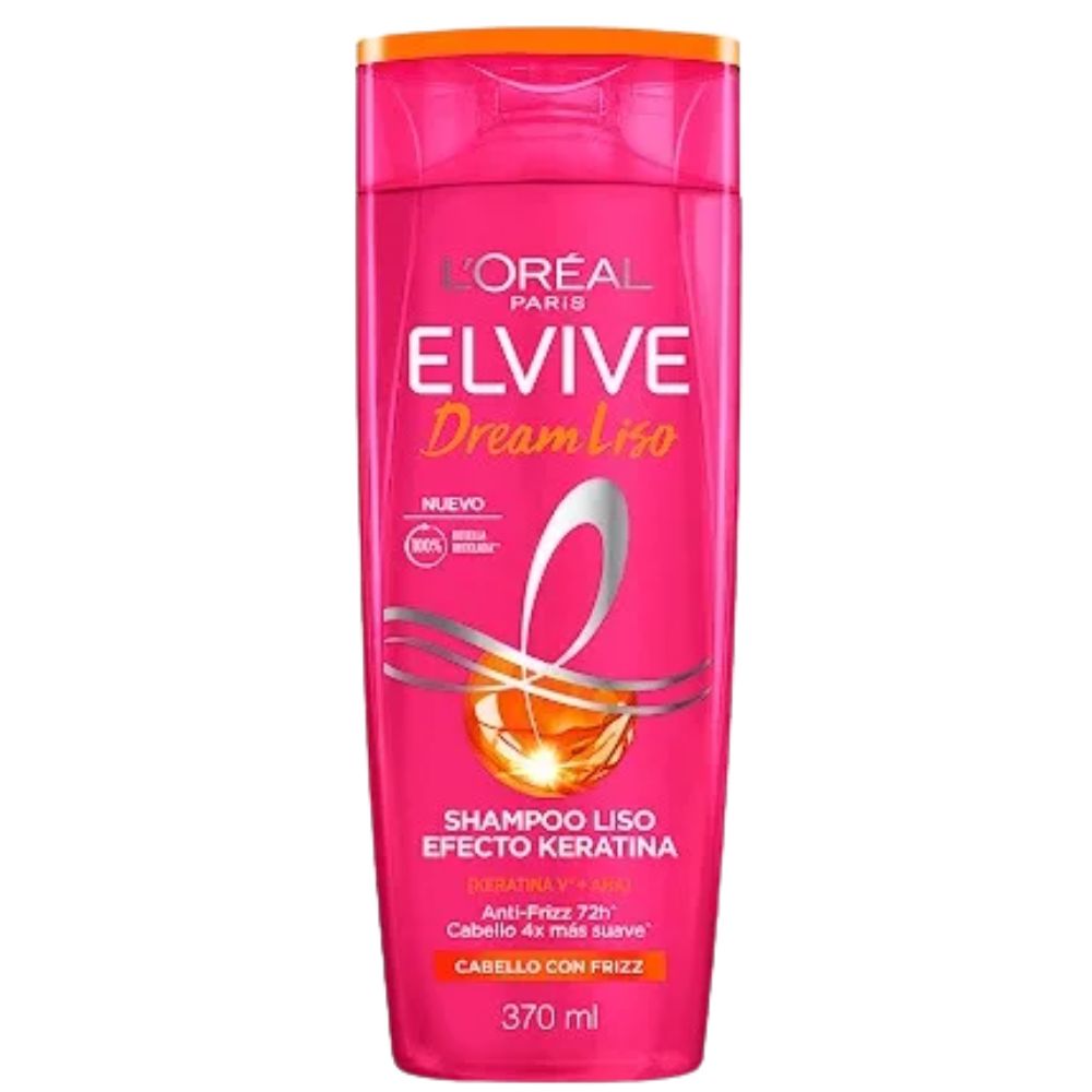 L'oreal Paris Shampoo Elvive Drem Liso Efecto Keratina 370ml