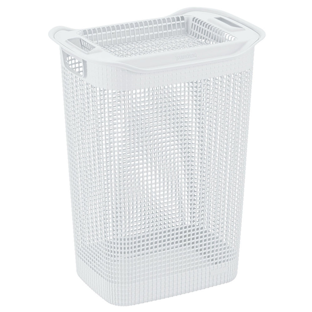 Alfa Hogar Rimax Cesta De Ropa Linum Blanca