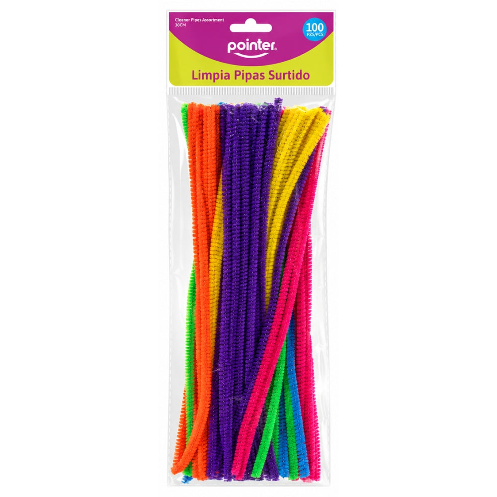 Pointer Limpiapipas Colores Surtidos 100 Unidades 30cm
