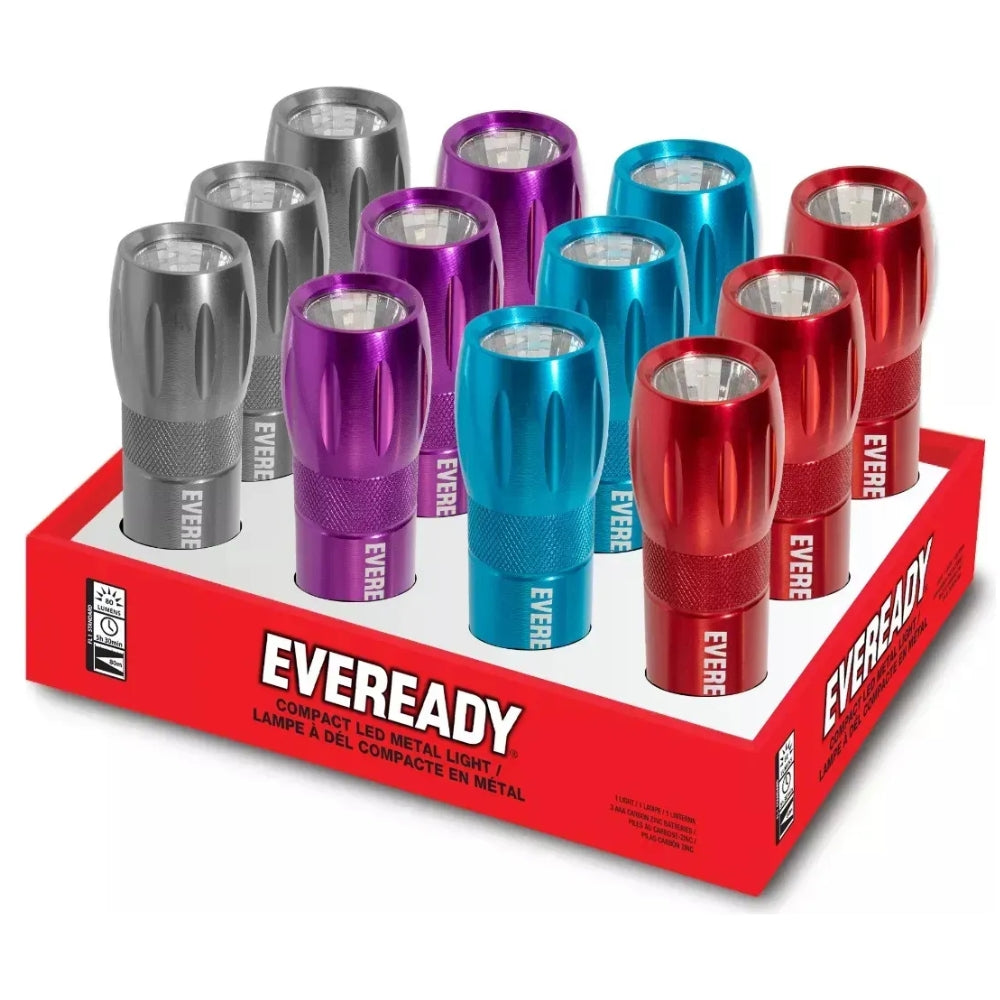 Eveready Linterna LED De Metal Compacta