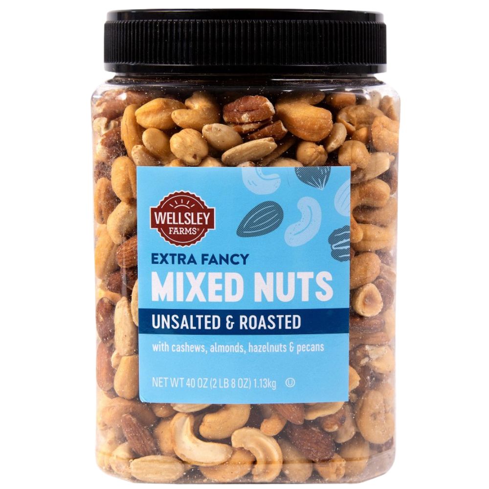 Wellsley Extra Fancy Mixed Nuts Unsalted & Roasted 1.13 Kg