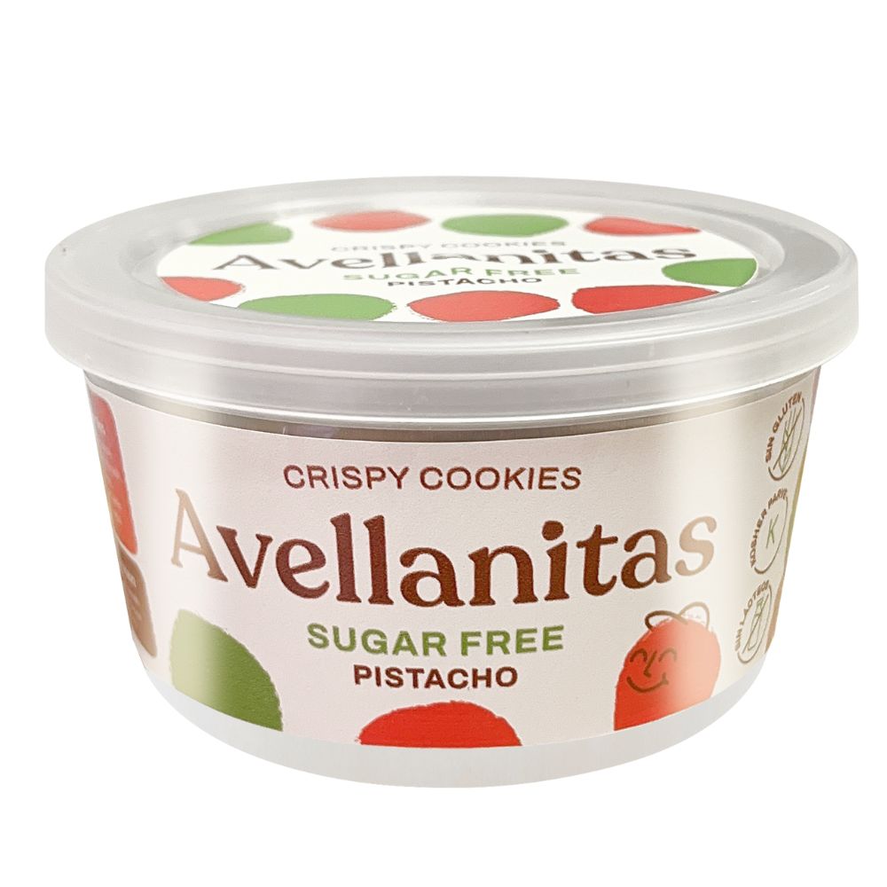 Galletas Avellanitas Pistachio Sugar Free 24 Unidades