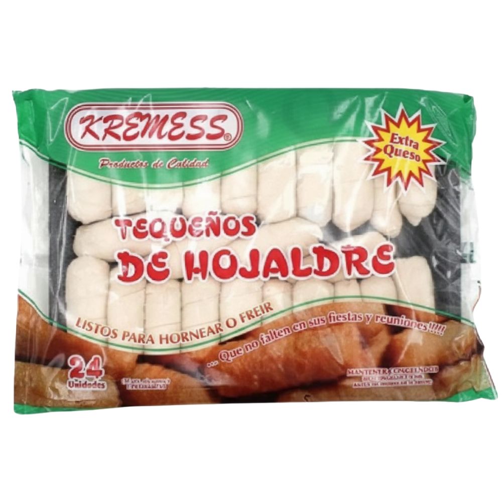 Kremes Tequeños de Hojaldre 24 Unidades